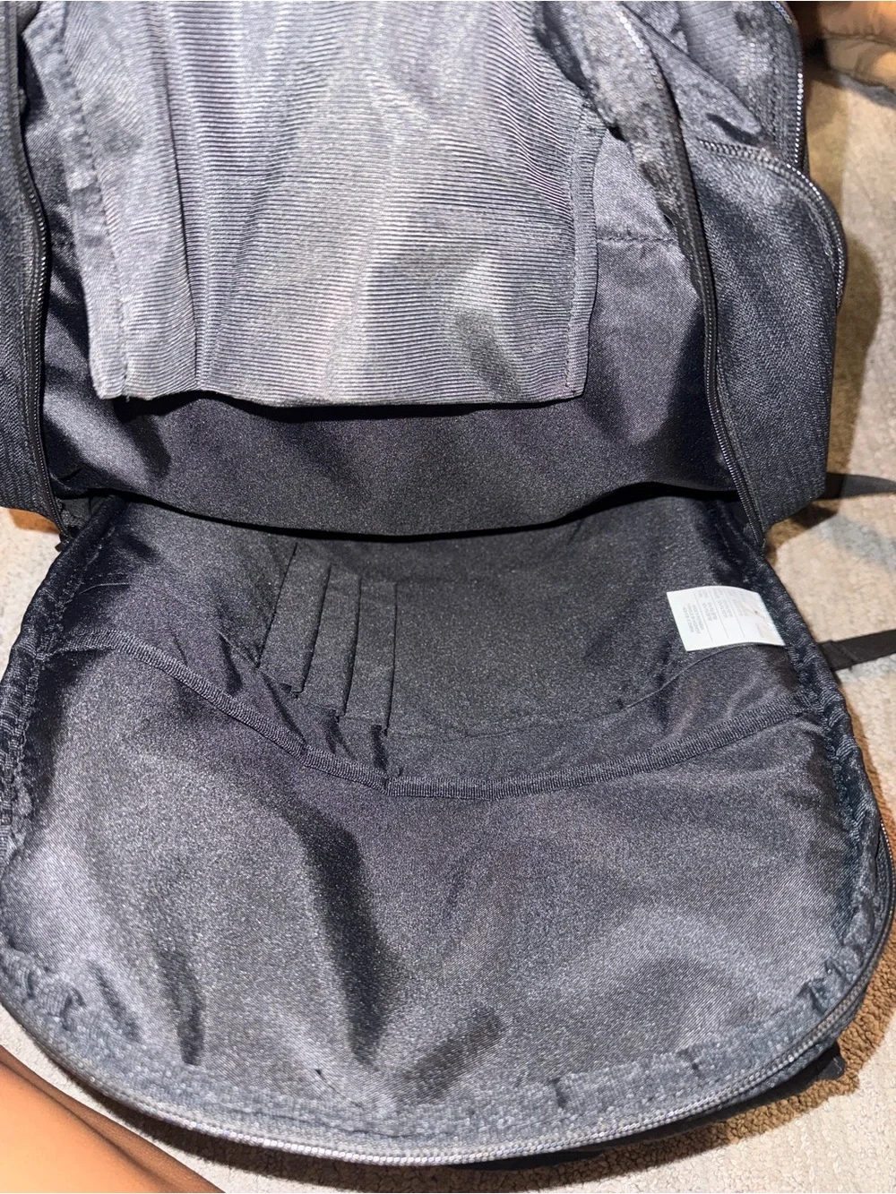 Nike Black Backpack with White Swoosh